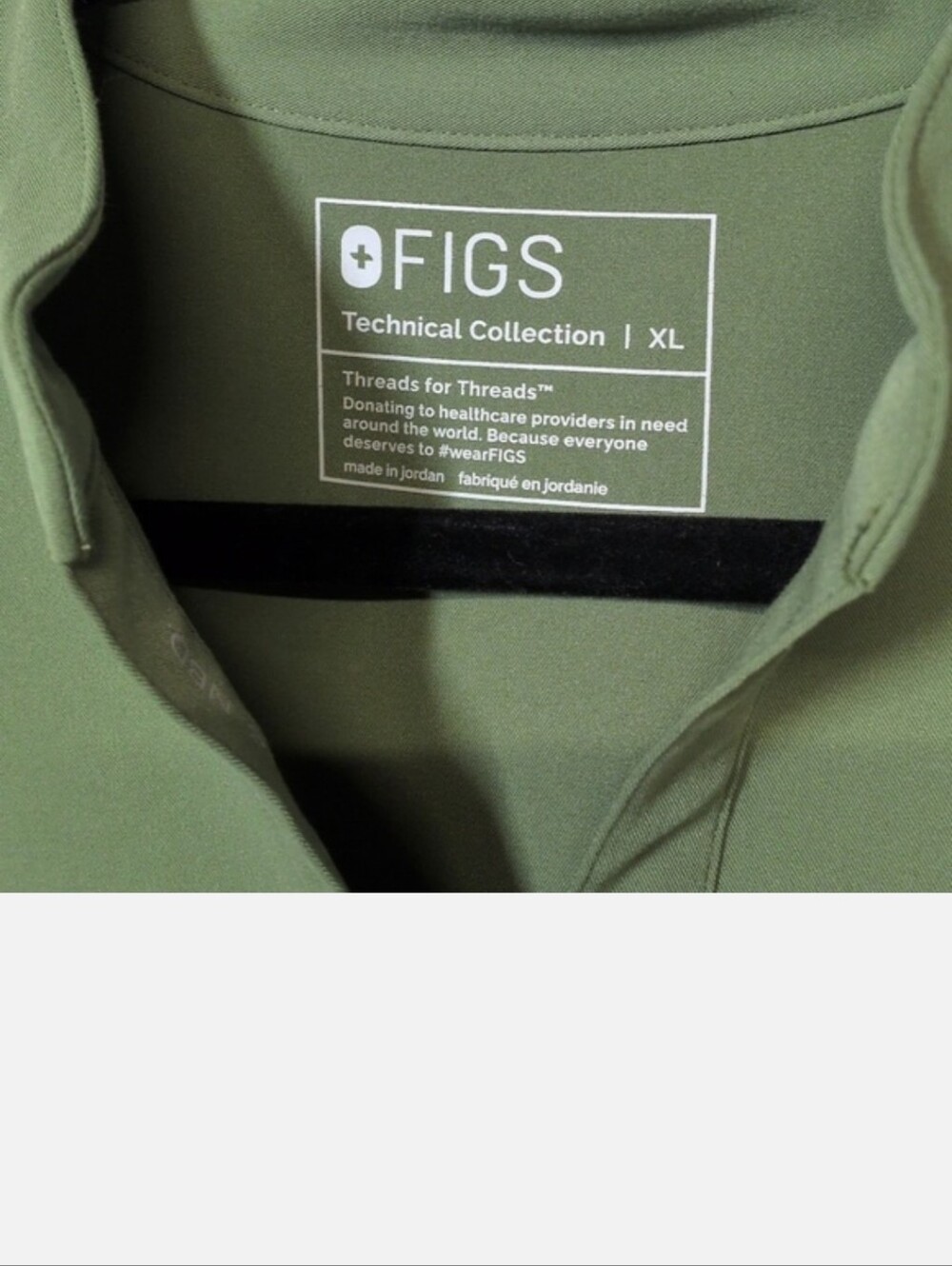 FIGS Rafaela Oversized Scrub Top - XL - EUC - Fern - Picture 5 of 8